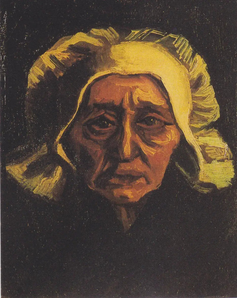 Głowa starej chłopki w białym czepku - Vincent van Gogh