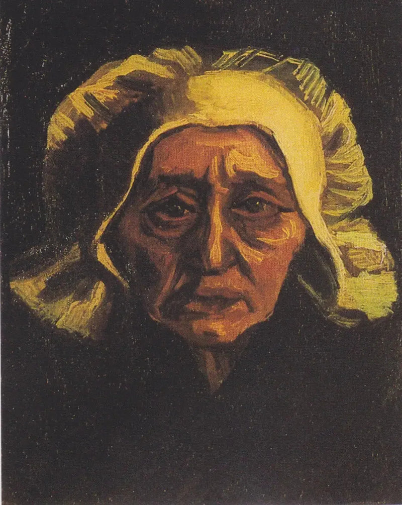 Głowa starej chłopki w białym czepku - Vincent van Gogh