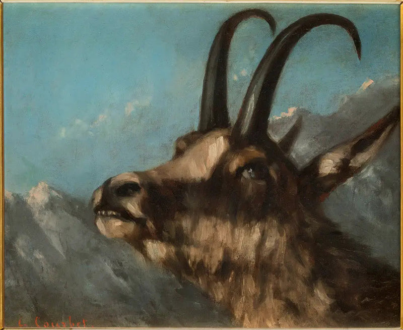 Głowa kozła - Gustave Courbet