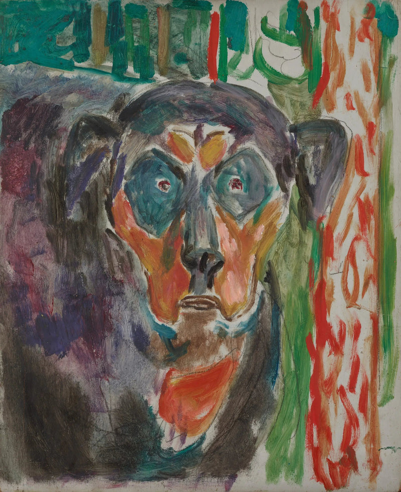 Głowa psa - Edvard Munch