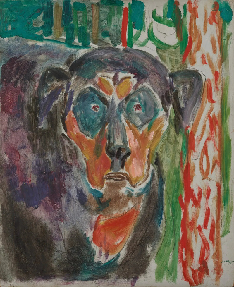 Głowa psa - Edvard Munch