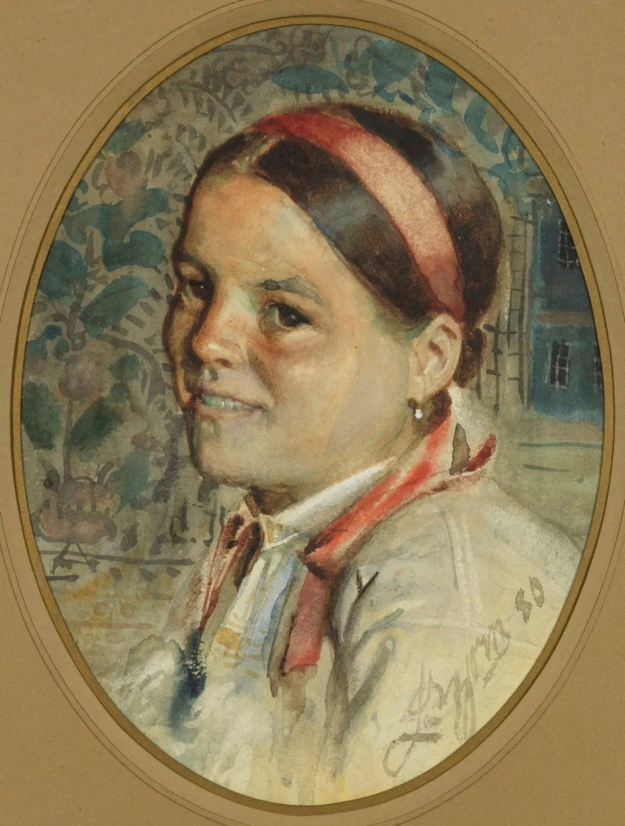 Głowa kobiety - Anders Zorn