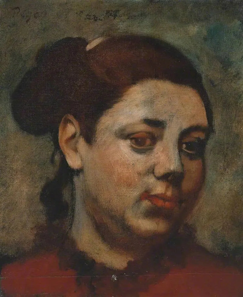 Głowa kobiety - Edgar Degas