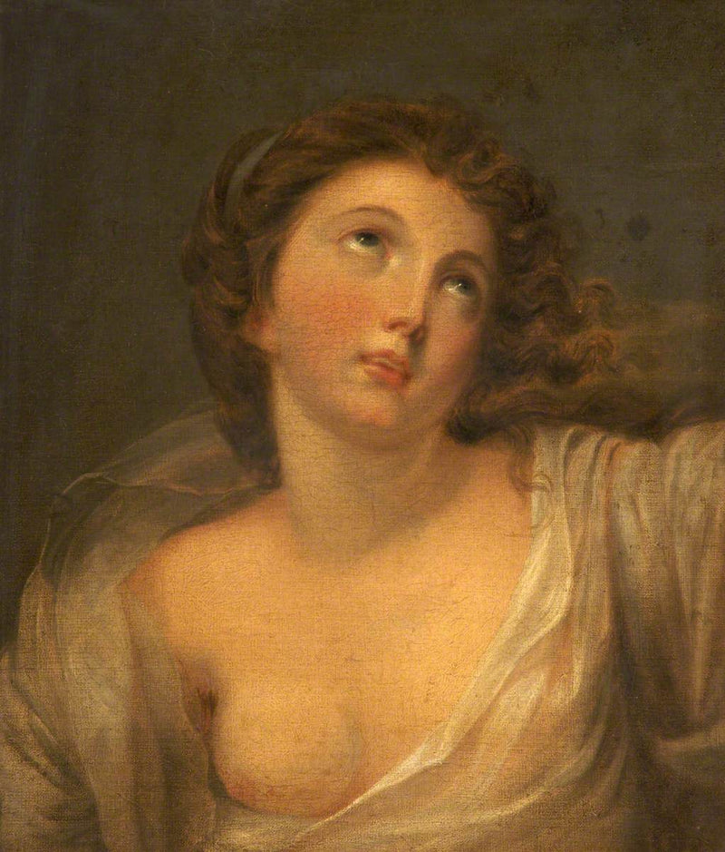Głowa dziewczynki - Jean-Baptiste Greuze
