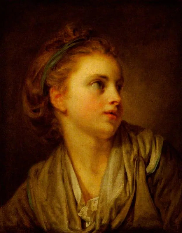 Głowa dziewczynki - Jean-Baptiste Greuze