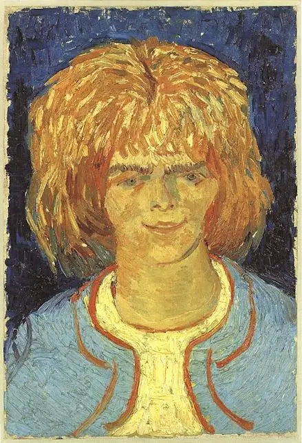 Reproduction du tableau « Tête de fille - Vincent van Gogh » par Alpha Reproduction en peinture à l’huile