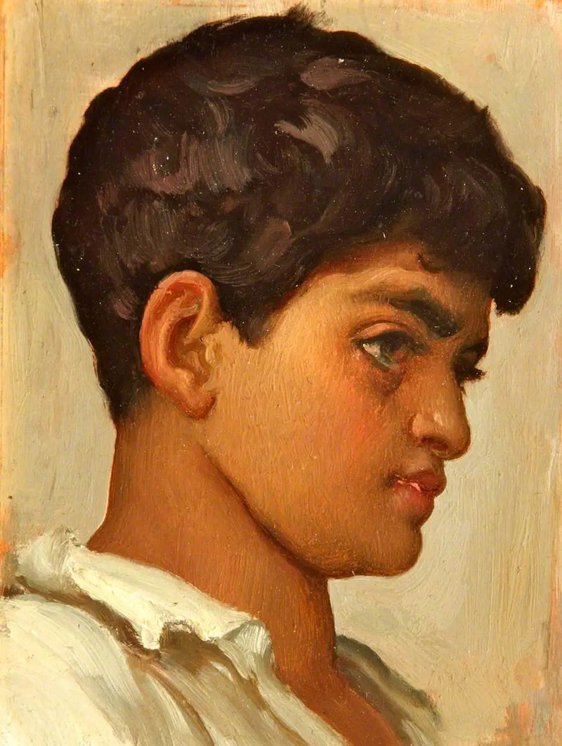 Głowa hiszpańskiego chłopca - Frederic Leighton