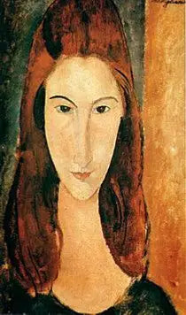 Portret Jeanne Hébuterne z przodu - Amedeo Modigliani