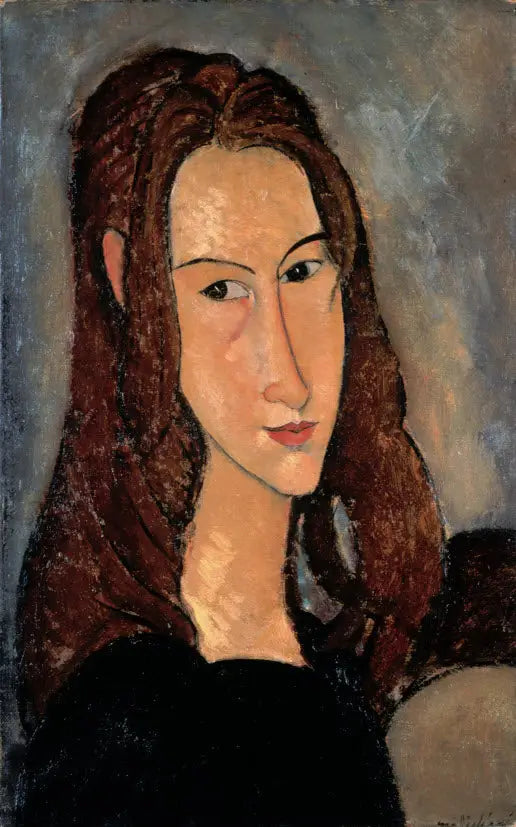 Głowa Jeanne Hébuterne w prawo - Amedeo Modigliani
