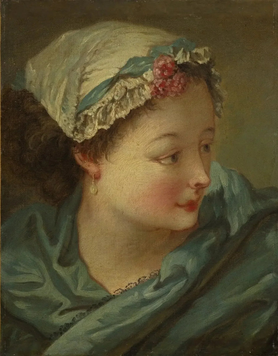Głowa młodej kobiety - François Boucher