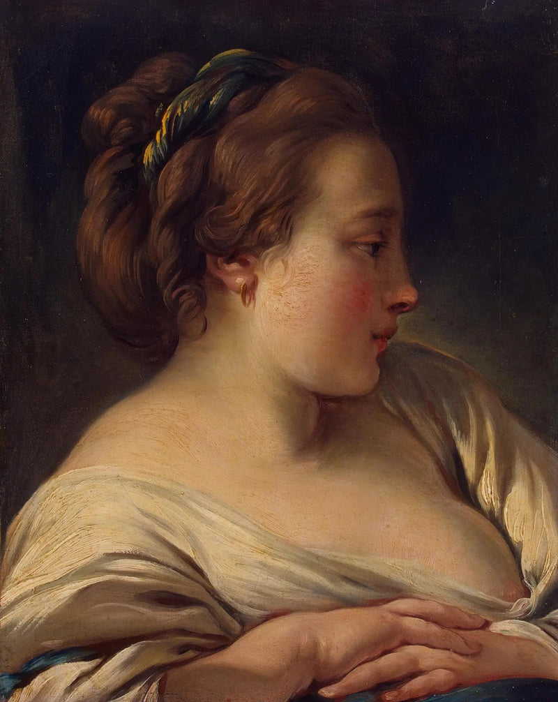 Głowa młodej dziewczyny - François Boucher