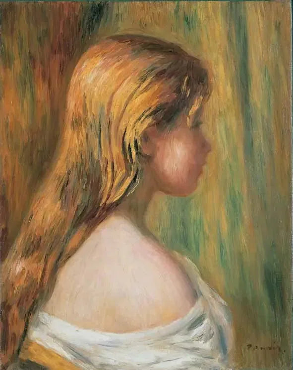 Głowa młodej dziewczyny - Pierre-Auguste Renoir