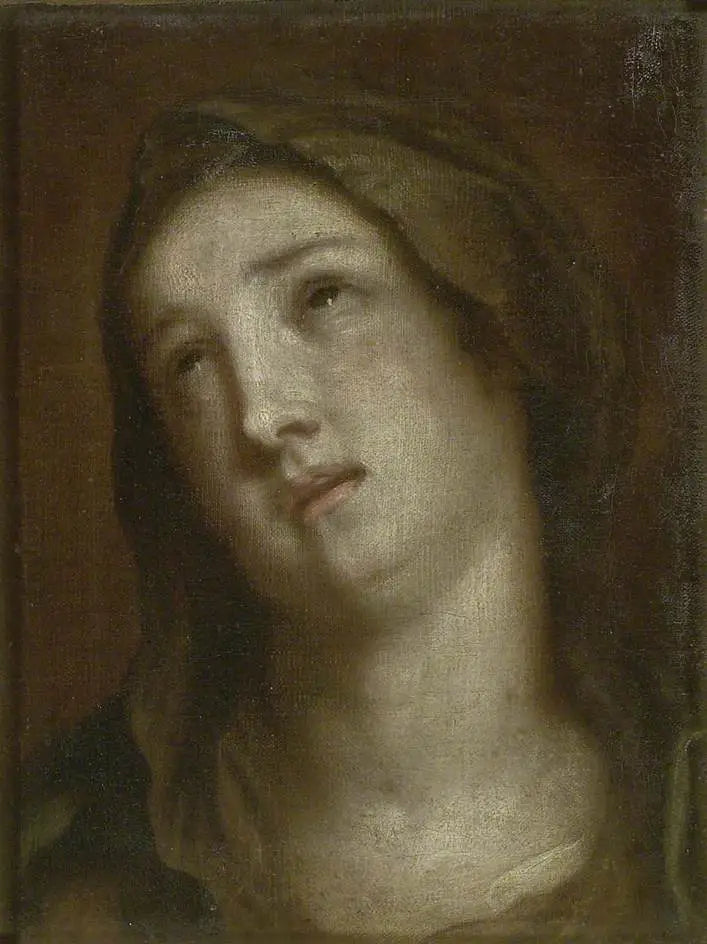 Tête de la Vierge en deuil - Antoine van Dyck image 1 copie de tableau peinte à la main