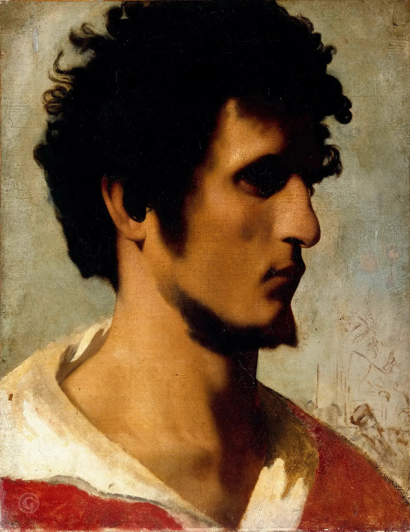 Głowa wieśniaka z rzymskiej wsi - Jean-Léon Gérôme