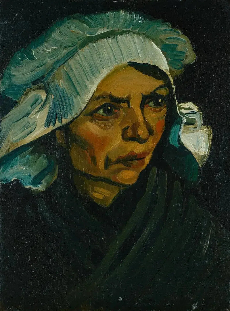 Głowa chłopki w białym czepku - Vincent van Gogh