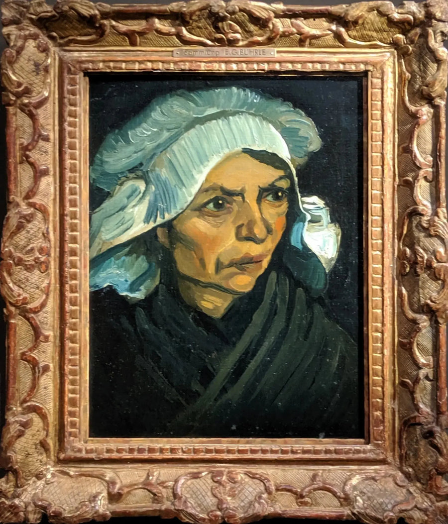Głowa chłopki w białym czepku - Vincent van Gogh