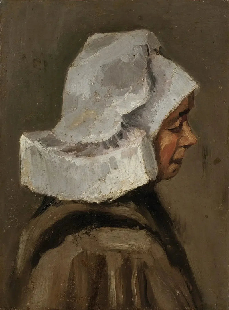 Głowa chłopki w białym czepku - Vincent van Gogh