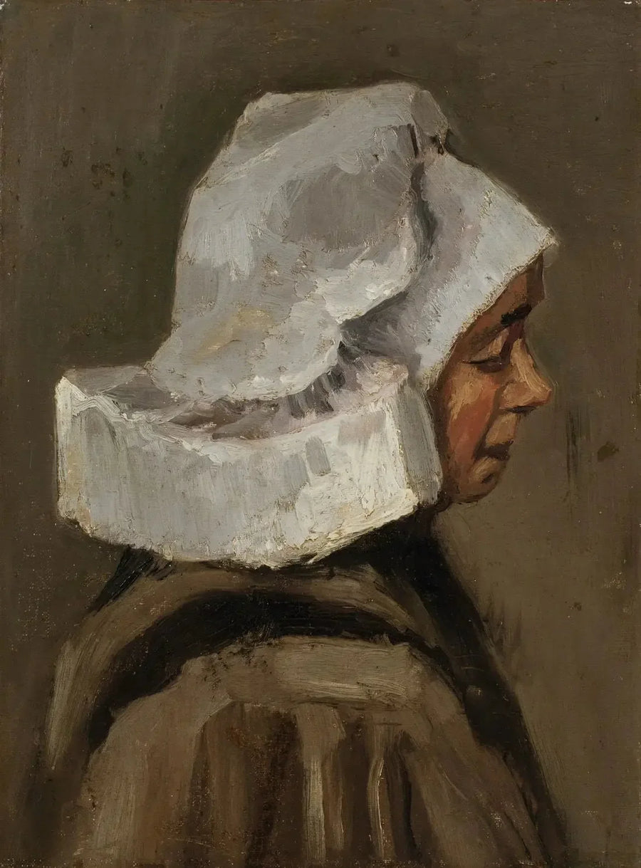 Głowa chłopki w białym czepku - Vincent van Gogh