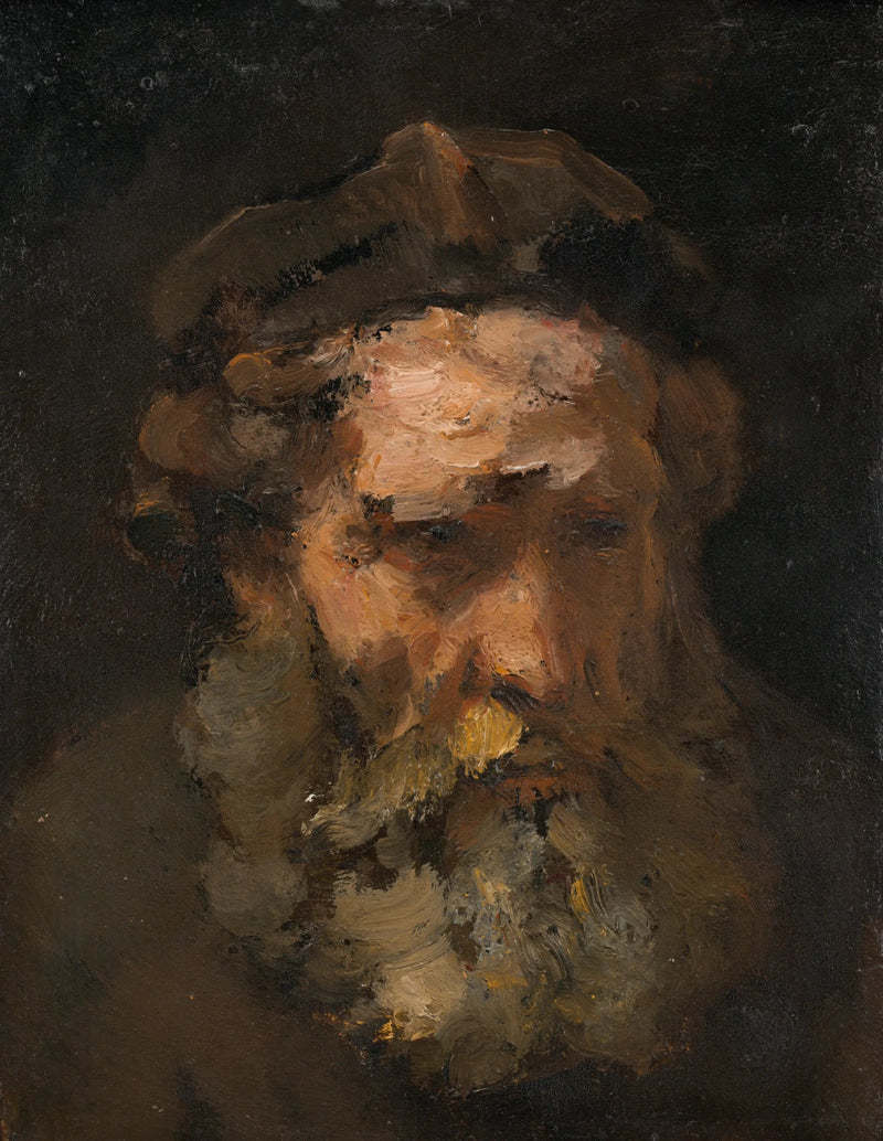 Głowa Świętego Mateusza - Rembrandt