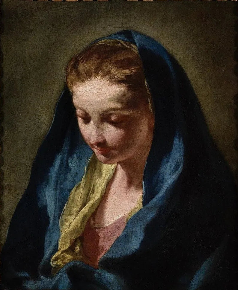 Głowa Dziewicy - Giovanni Battista Pittoni