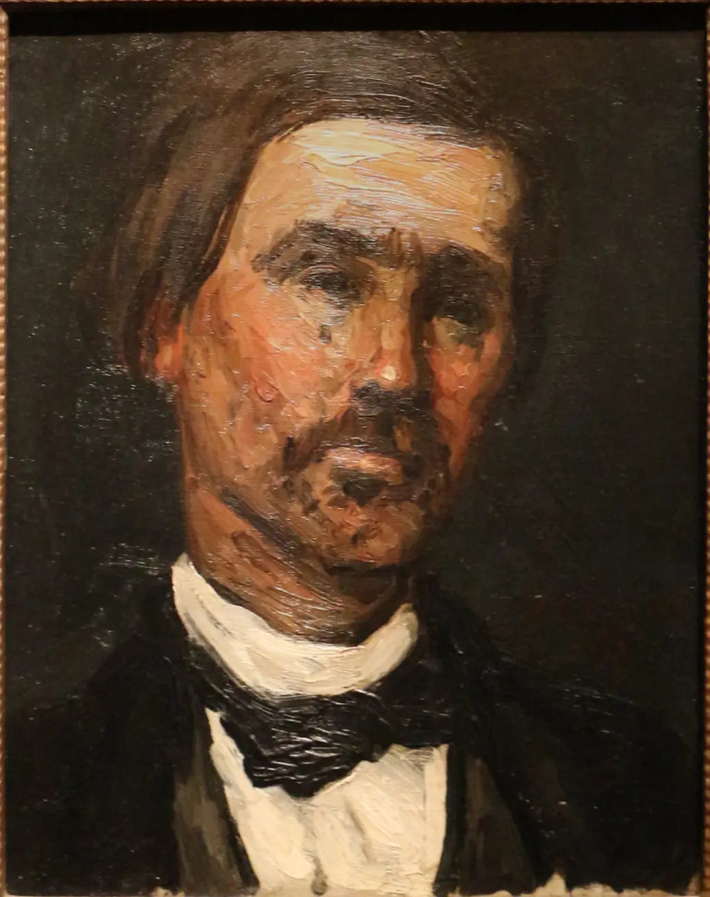 Reproduction du tableau « Tête d'homme - Paul Cézanne » par Alpha Reproduction en peinture à l’huile