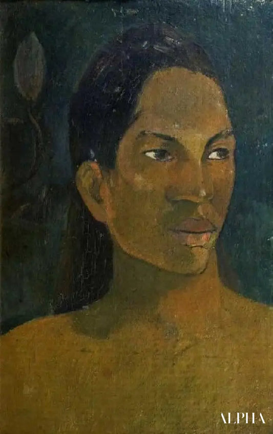 Tête d'un Tahitianerin - Paul Gauguin - Reproductions de tableaux et peintures haut de gamme