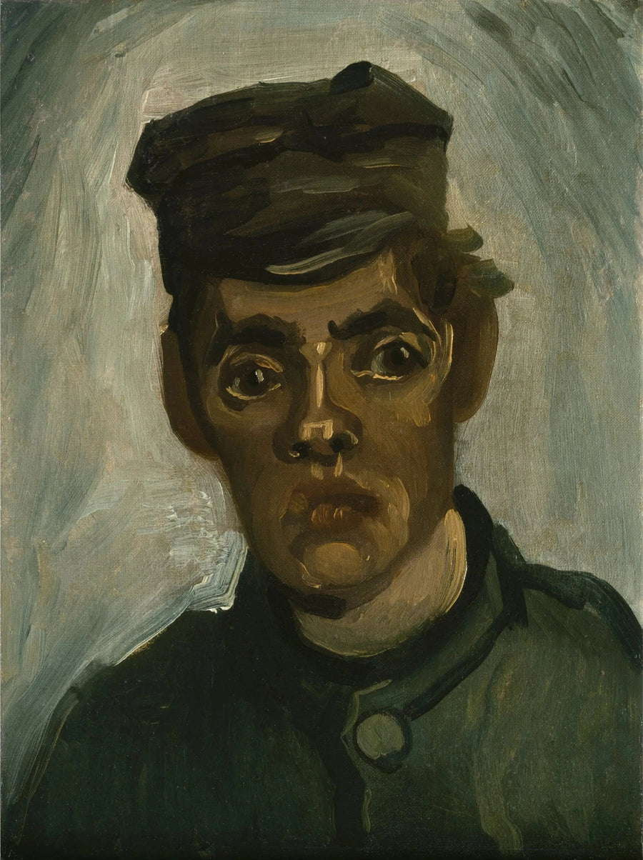 Głowa młodego chłopa z czapką - Vincent van Gogh