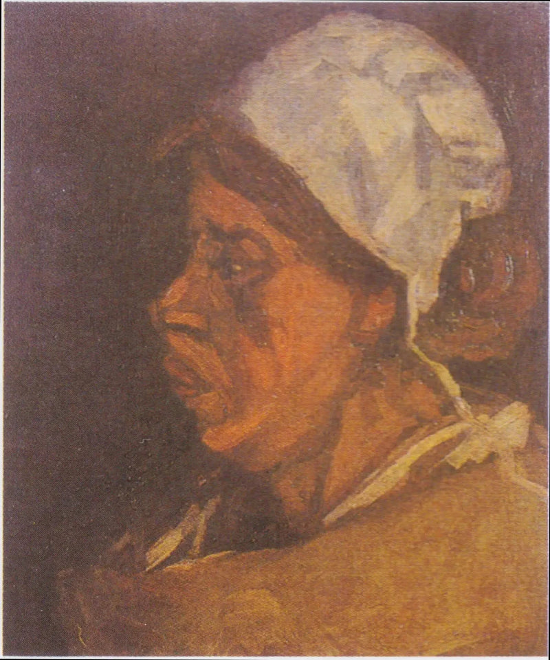 Głowa chłopki w białym czepku - Vincent van Gogh