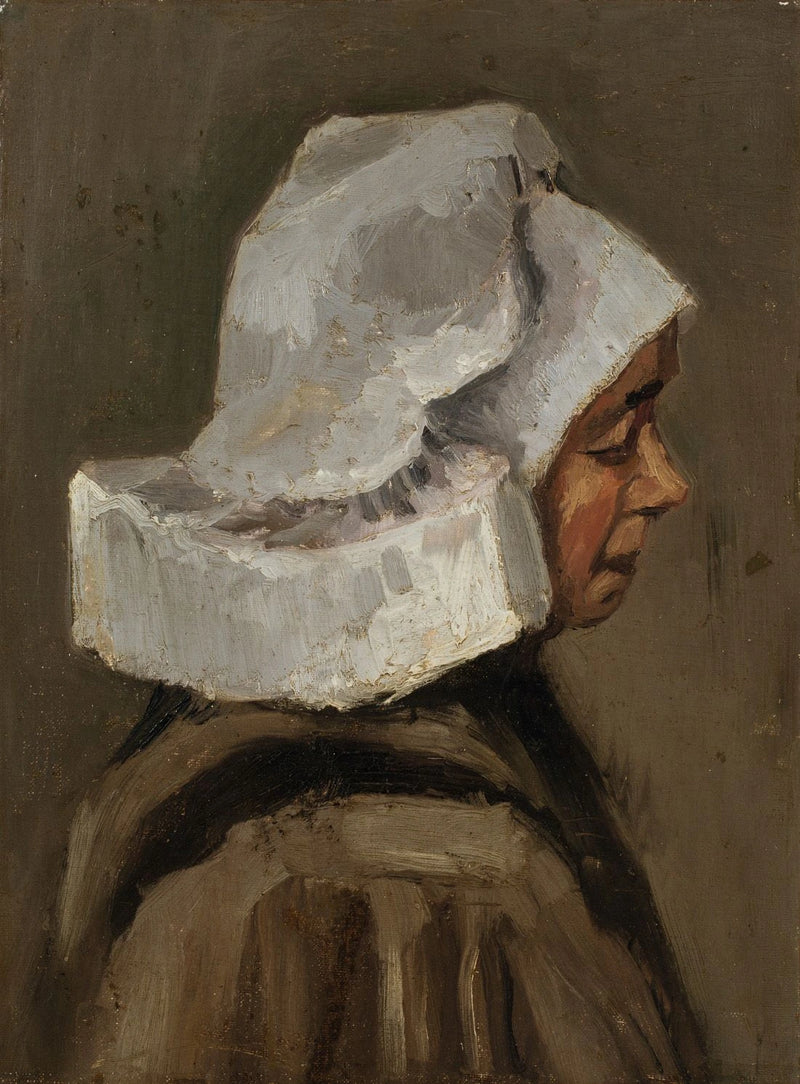 Głowa chłopki w białym czepku - Vincent van Gogh