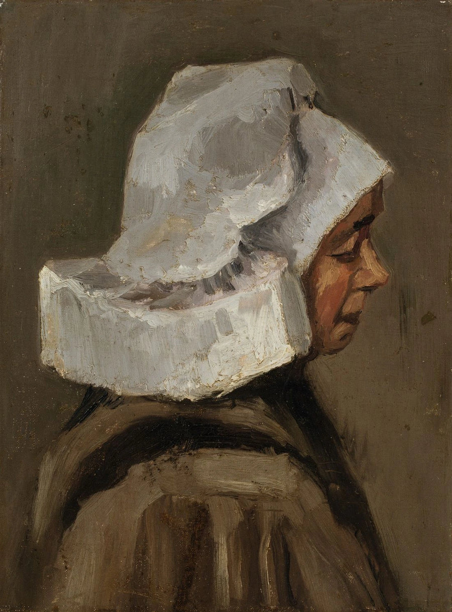 Głowa chłopki w białym czepku - Vincent van Gogh