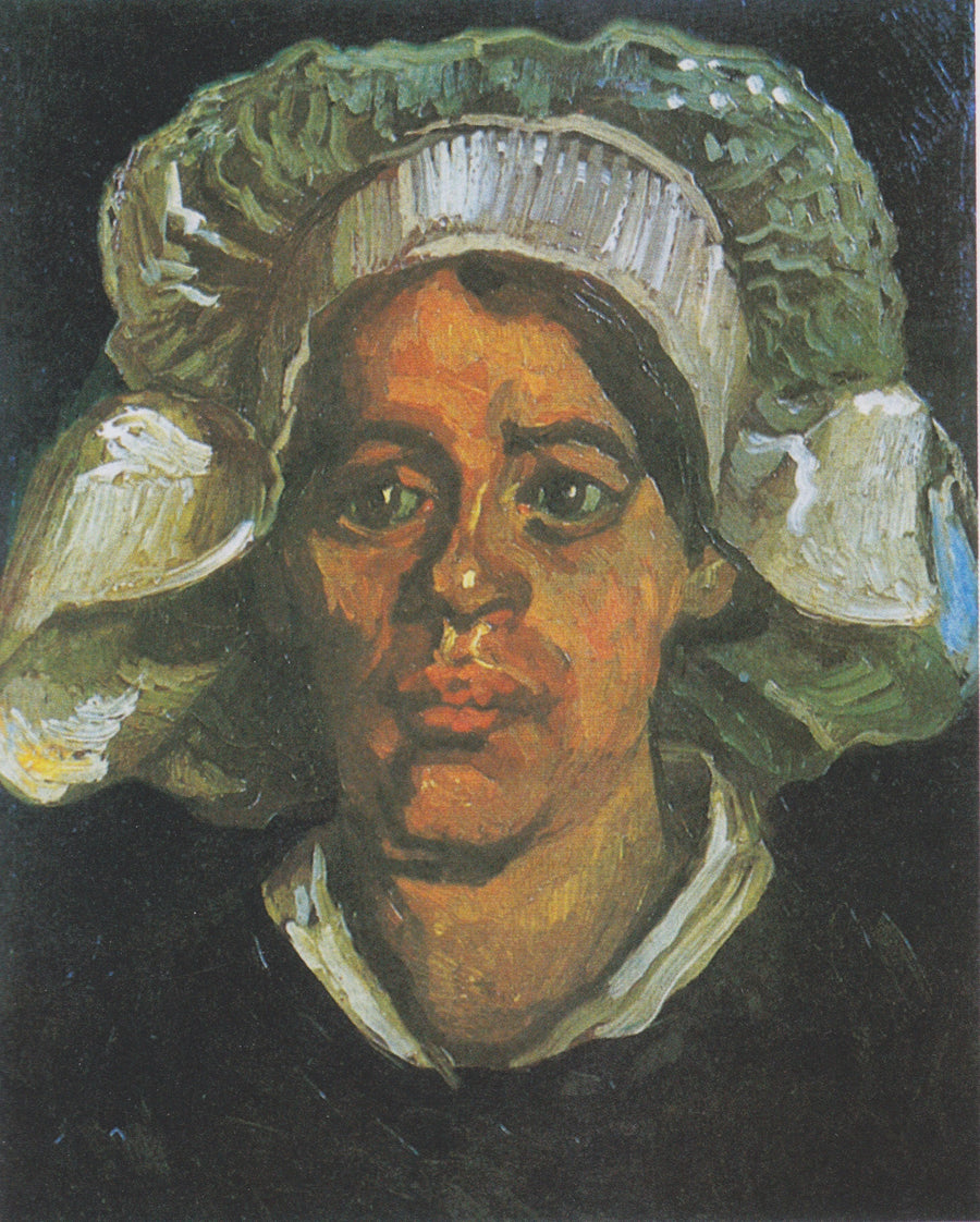 Głowa chłopki w białym czepku - Vincent van Gogh