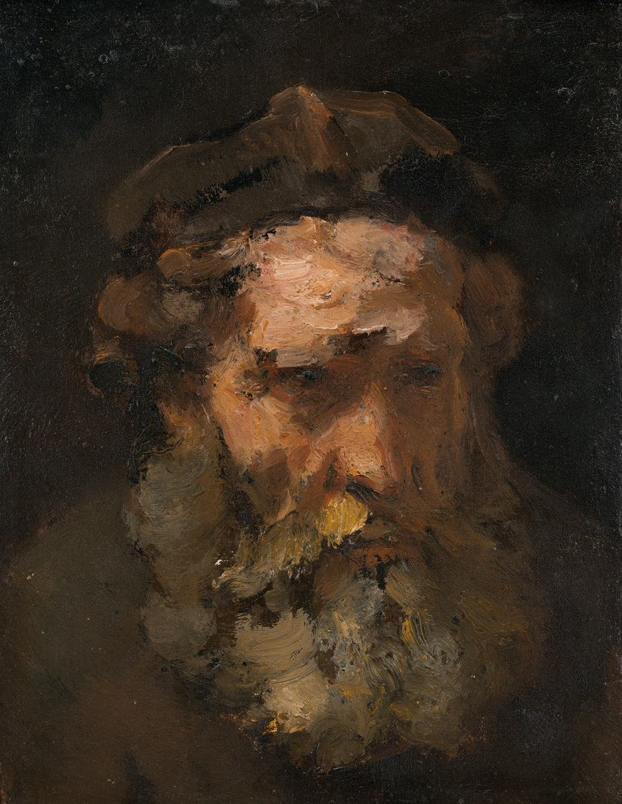 Głowa Świętego Mateusza - Rembrandt