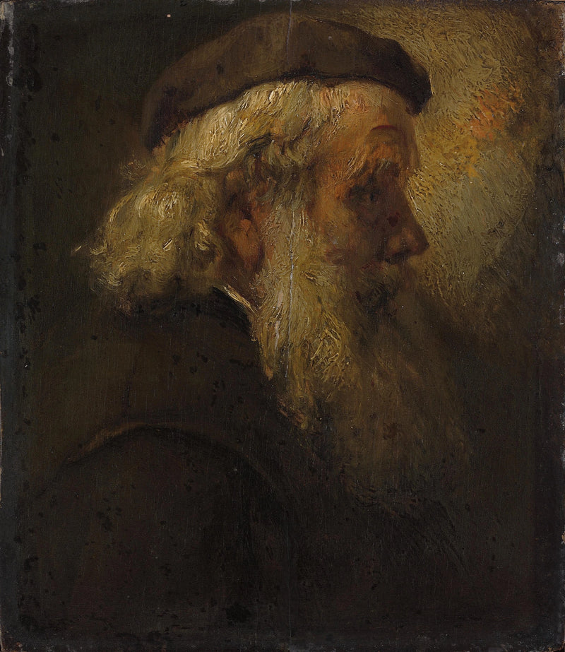 Głowa starego brodatego mężczyzny - Rembrandt