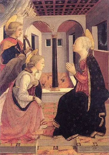 Zwiastowanie z świętym Julianem - Fra Filippo Lippi
