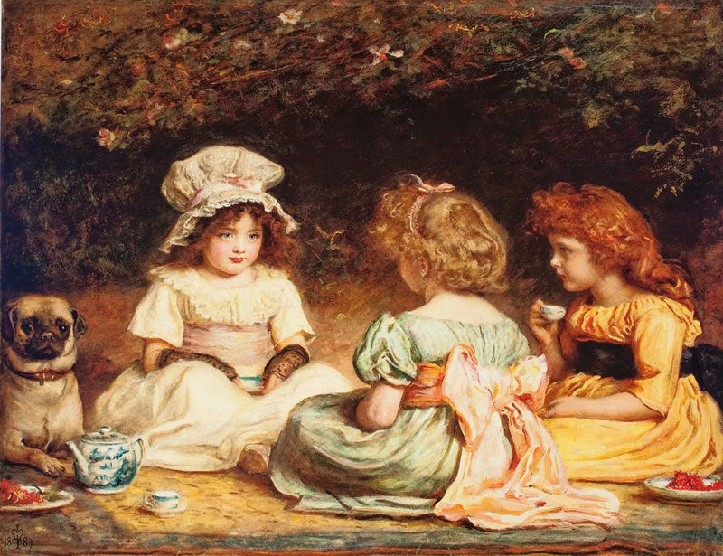 Herbata popołudniowa lub Plotki - John Everett Millais