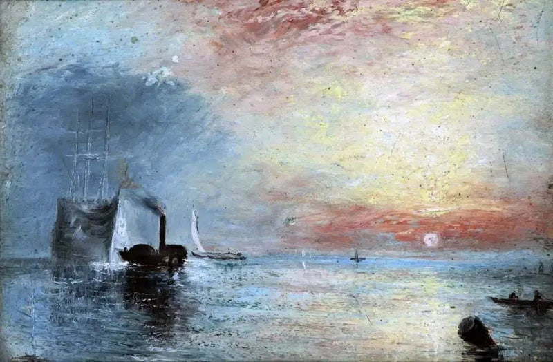 Walczący Temeraire ciągnięty do ostatniego miejsca, gdzie zostanie rozebrany, 1838 - J. M. W. Turner