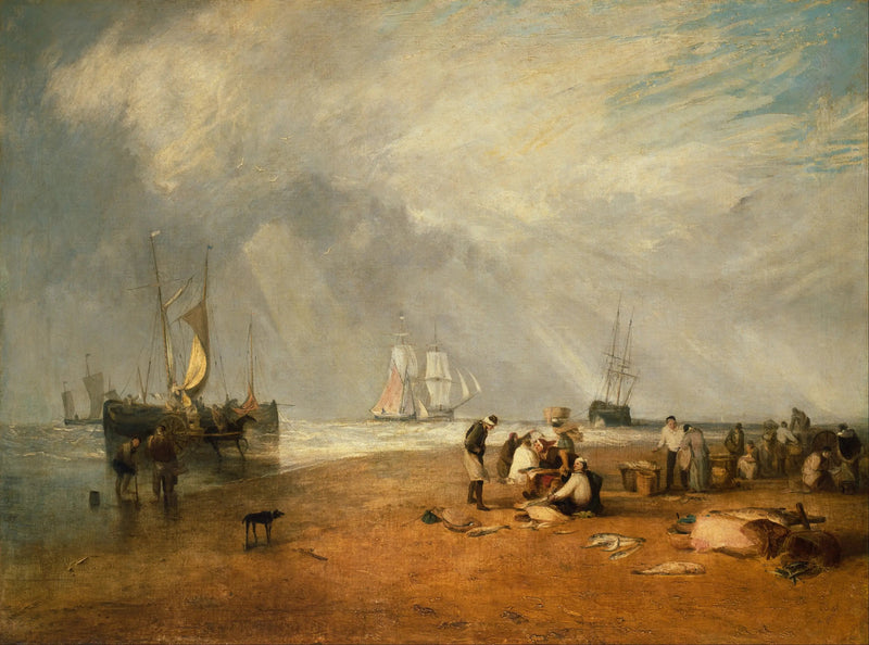Targ rybny na plaży Hastings - J. M. W. Turner