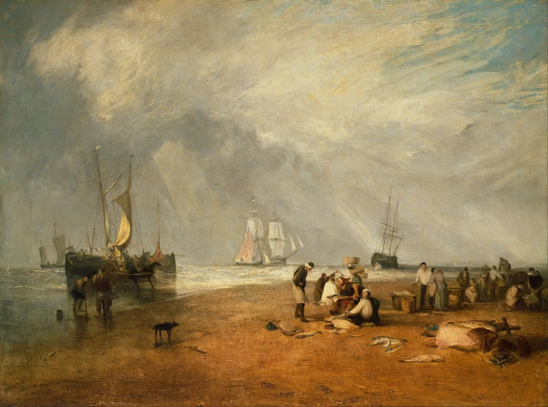 Targ rybny na plaży Hastings - J. M. W. Turner