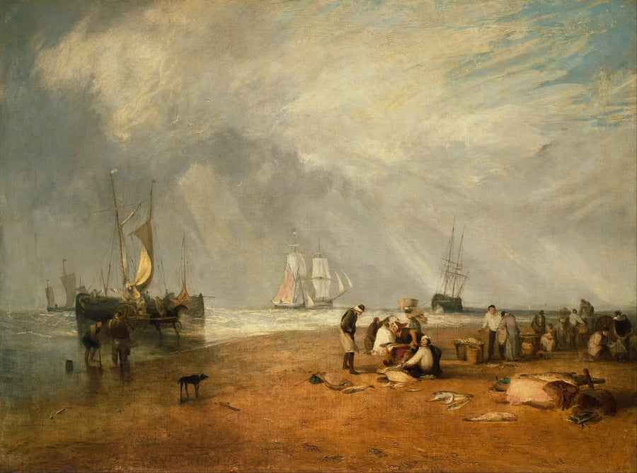 Targ rybny na plaży Hastings - J. M. W. Turner