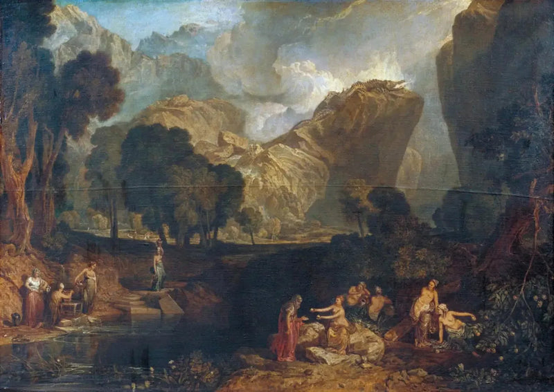 Bogini Niezgody Wybierająca Jabłko Sporu w Ogrodzie Hesperyd - J. M. W. Turner