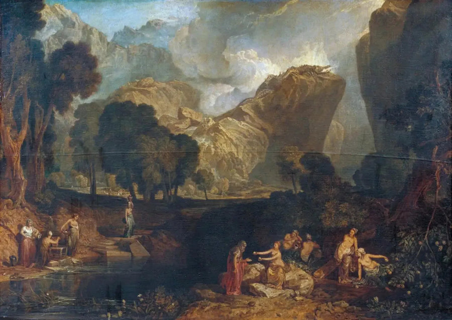 Bogini Niezgody Wybierająca Jabłko Sporu w Ogrodzie Hesperyd - J. M. W. Turner