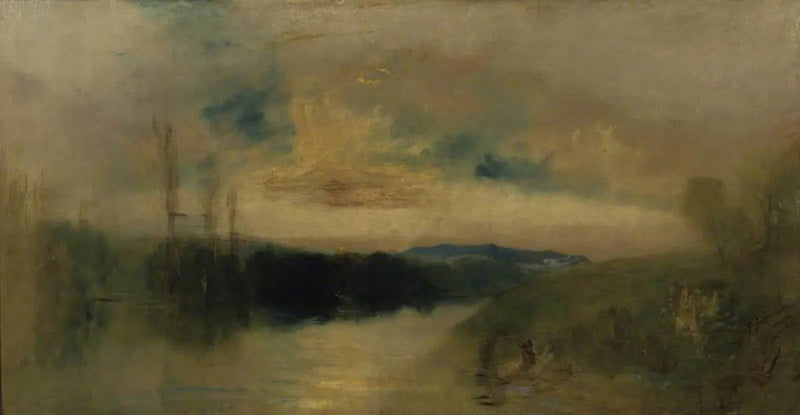 Jezioro, Petworth, Wschód słońca - J. M. W. Turner