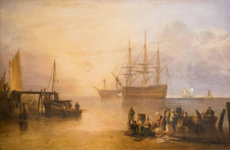 Wschód słońca przez parę. - J. M. W. Turner