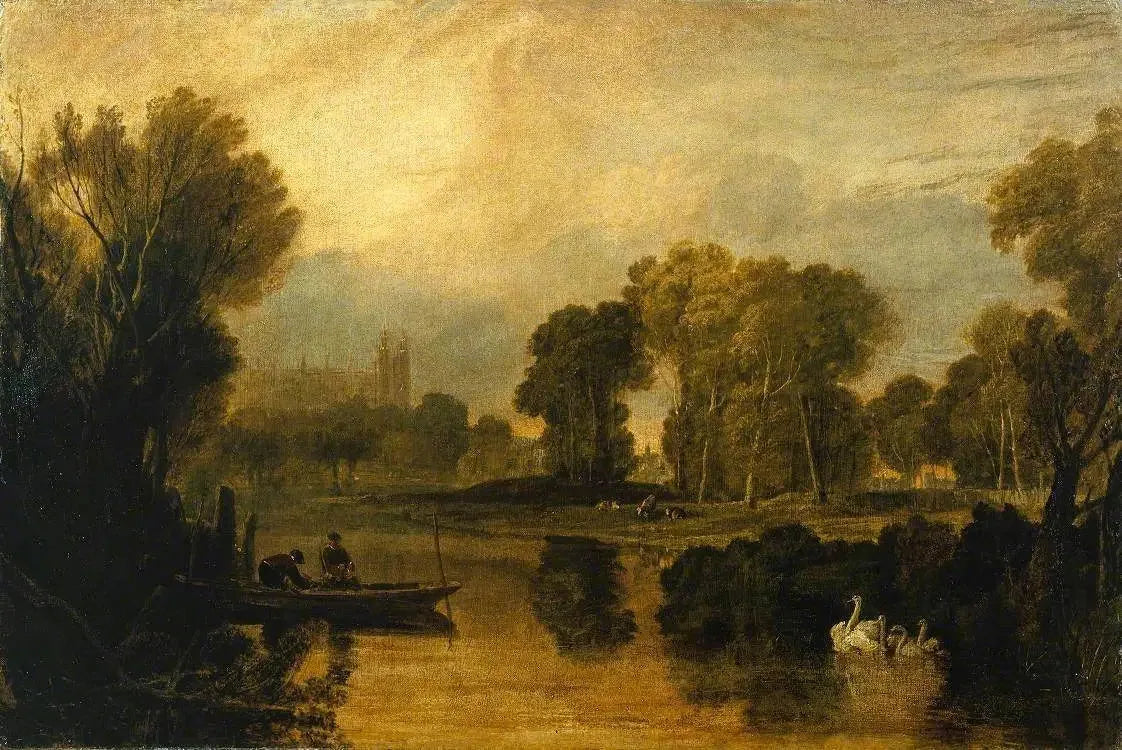 The Thames at Eton - J. M. W. Turner image 1 copie de tableau peinte à la main