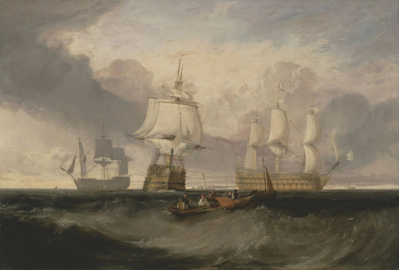Zwycięstwo powracające z Trafalgaru, w trzech pozycjach - J. M. W. Turner