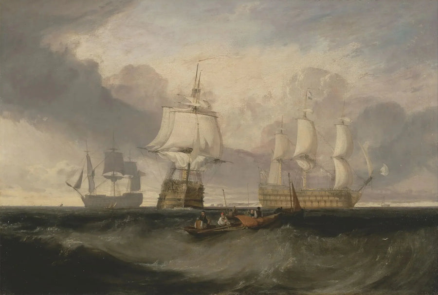 Zwycięstwo powracające z Trafalgaru, w trzech pozycjach - J. M. W. Turner