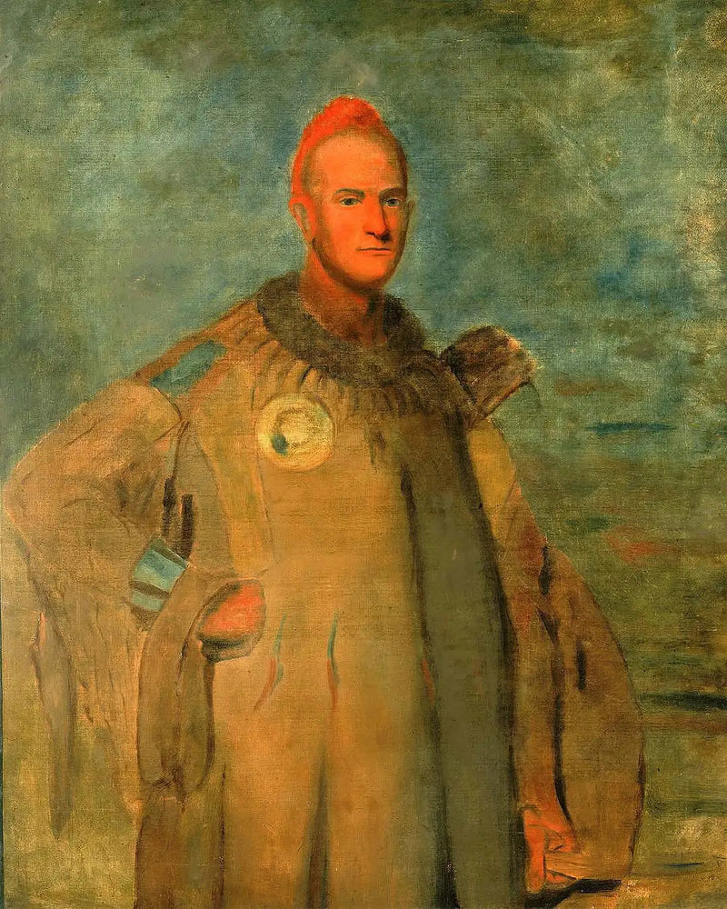 Theodore Burr Catlin w stroju indiańskim - George Catlin
