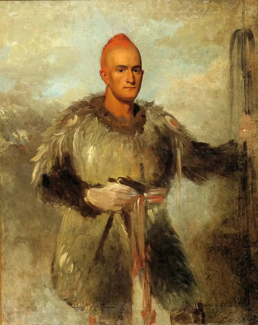 Theodore Burr Catlin w stroju indiańskim - George Catlin