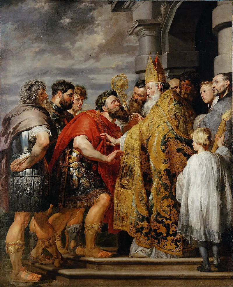 Teodora i święty Ambroży - Peter Paul Rubens