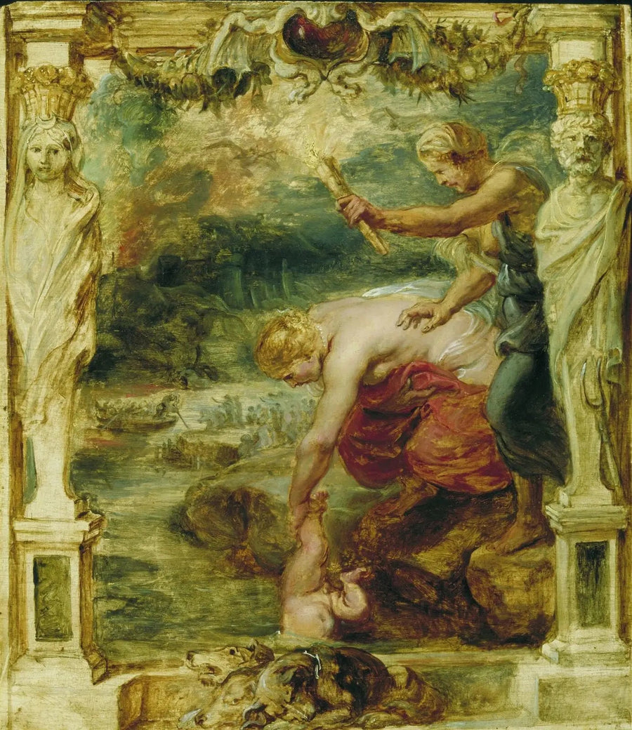 Thetys zanurzający młodego Achillesa w rzece Styks - Peter Paul Rubens